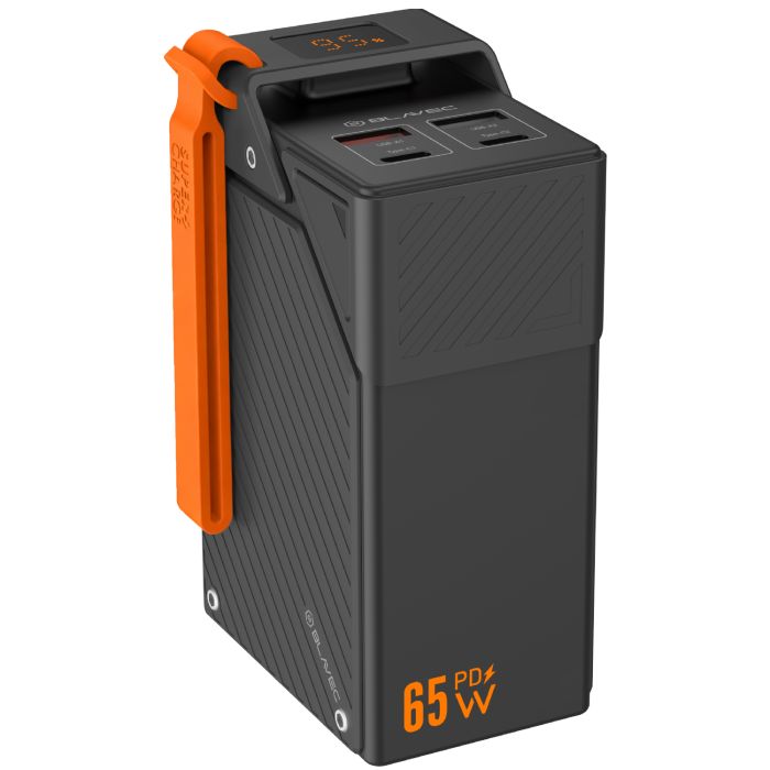 Blavec BJ-50 Tytan, powerbank 30000mAh 65W, 2xUSB-C, 2x USB-A, čierna