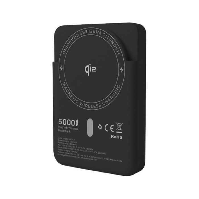 Forcell F-Energy MagStand MagSafe Qi2 F5K10, QC3.0 PD3.0 20W 5000mAh, čierna