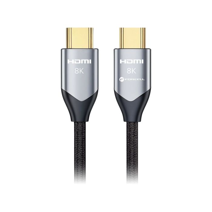 Forcell Cafule HDMI 2.1 8K 60Hz/4K 120Hz, HDR, eARC, VRR, 48Gbps, 3m čierny (bulk)