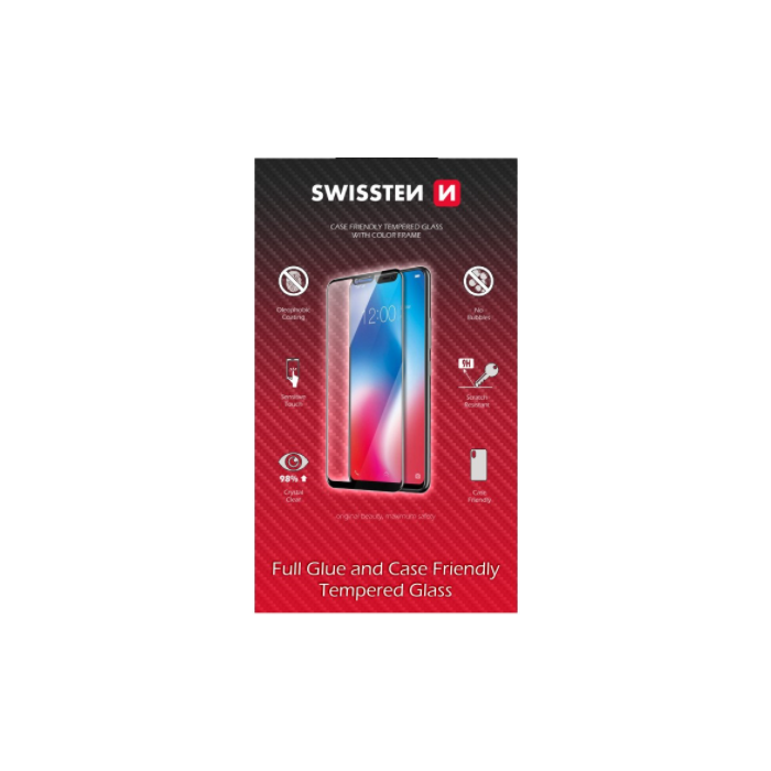 Ochranné sklo Swissten Frame FG 9H Xiaomi Redmi 10 2020/2022 čierne