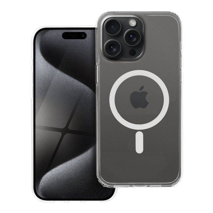 Obal Forcell F-Protect Clear Hybrid Premium MagSafe Apple iPhone 15 Pro Max transparentný