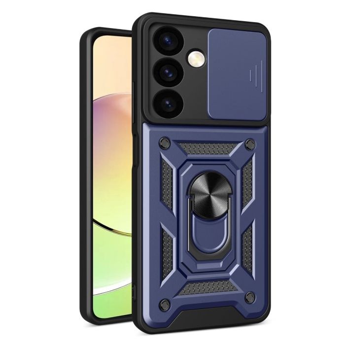 Obal Camshield Ring Armor Xiaomi Redmi 13C/POCO C65 modrý