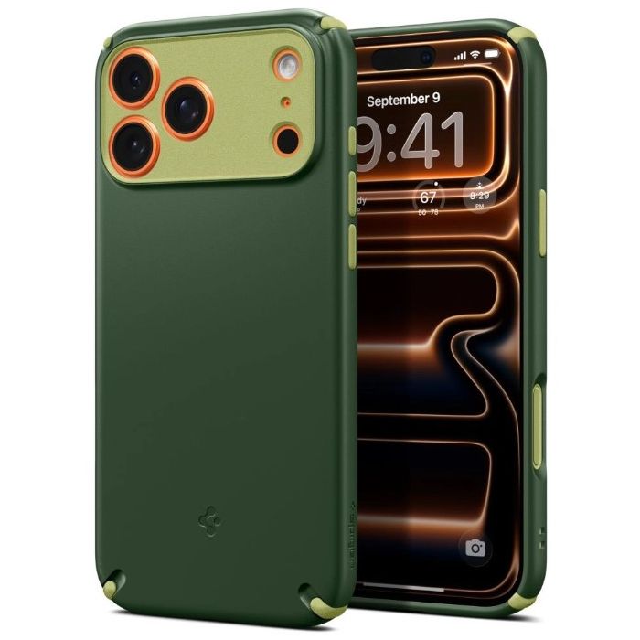 Obal Spigen Nano Pop Hybrid Mag MagSafe Apple iPhone 17 Pro zelený