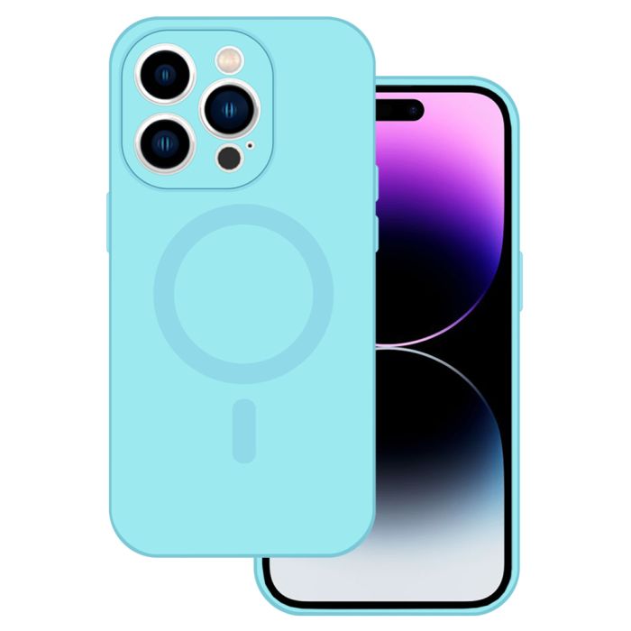 Obal Tel Protect Magsilicone Apple iPhone 14 svetlomodrý