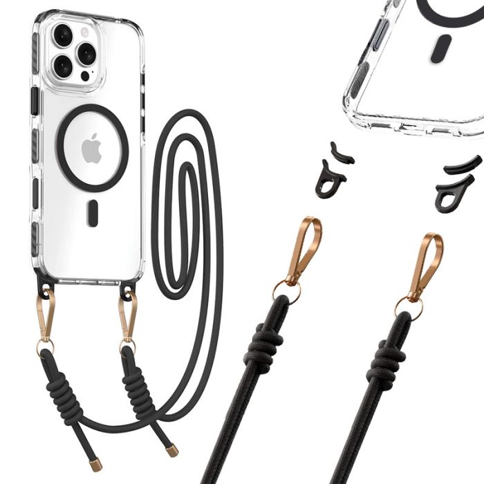 Obal Tel Protect Strap Apple iPhone 15 čierny