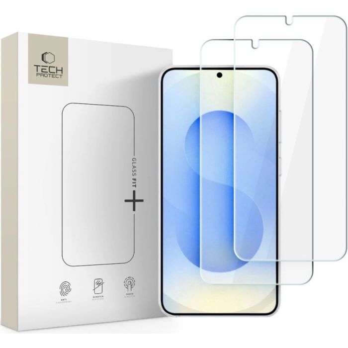 Ochranné sklo Tech-Protect Glass Fit+ Samsung Galaxy S26 5G S942 transparentné (2ks)