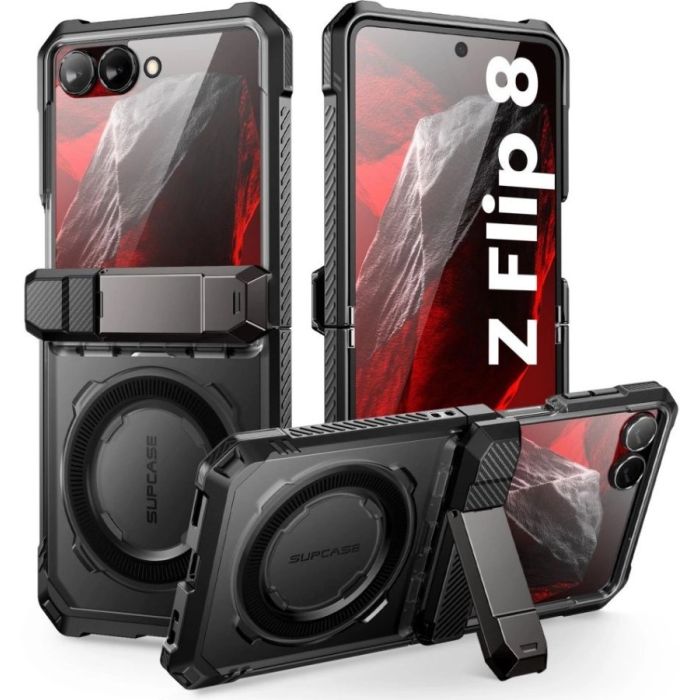 Obal Supcase UB Grip MagSafe Samsung Galaxy Z Flip8 5G F776 čierny