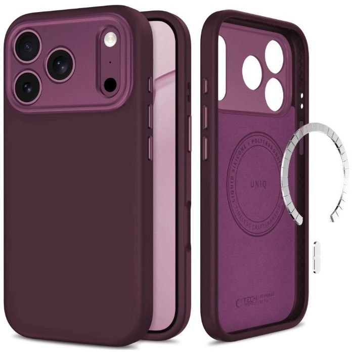Obal Tech-Protect Uniq MagSafe CC Apple iPhone 17 Pro/18 Pro cherry